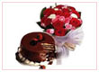 18 Roses and 1kg cake